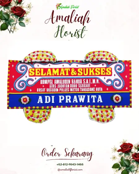 Papan Bunga Ucapan Selamat Kembiritan